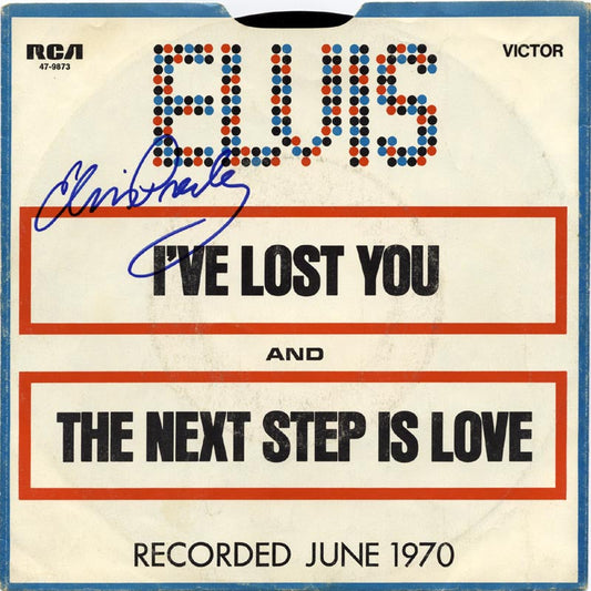 ELVIS PRESLEY Signed LP "I've Lost You"