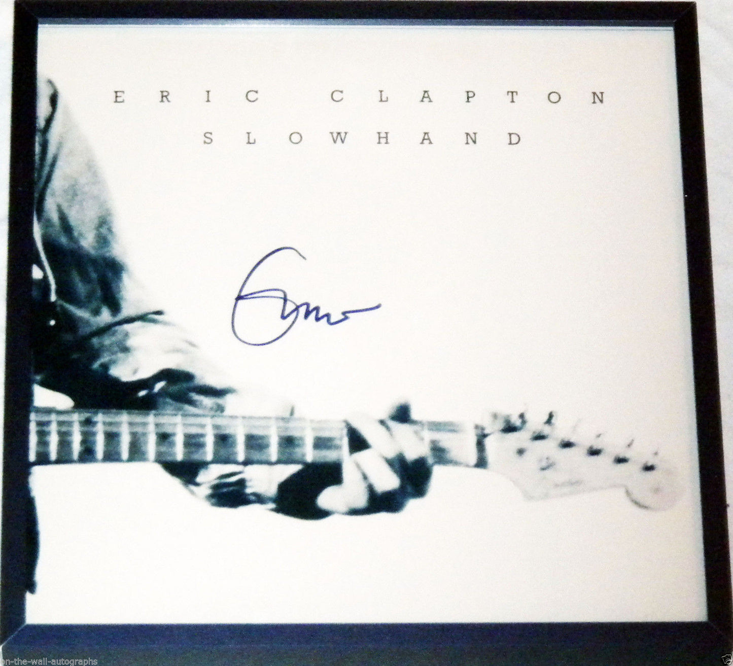 ERIC CLAPTON HAND SIGNED AUTOGRAPHED SLOW HAND ALBUM! RARE! WITH C.O.A.!