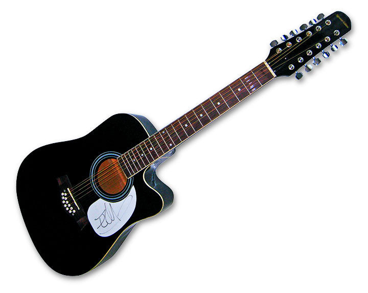 Edge U2 Autographed Signed Accoustic 12-String Guitar