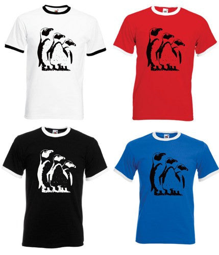 Fleetwood Mac Penguin as Worn by John McVie Ringer Style T Shirt All Adult Sizes