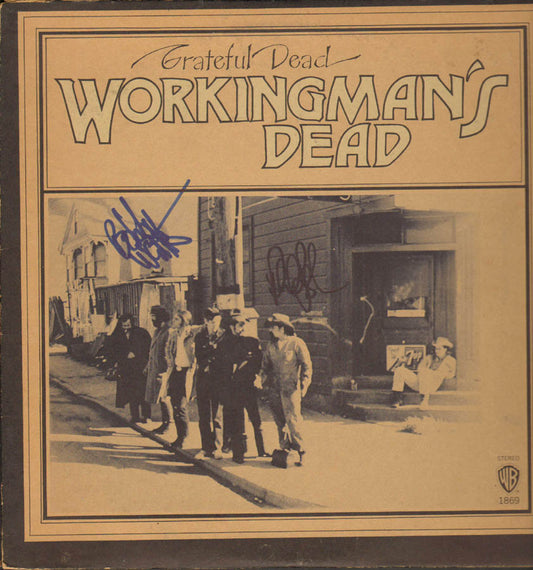 Grateful Dead Autographed Workingmans Dead Album Cover JSA