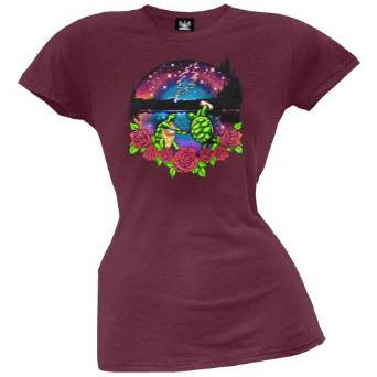 Grateful Dead - Womens Terrapin Lake Eggplant Juniors T-shirt