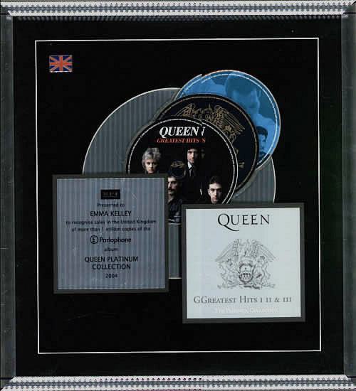 Greatest Hits I II & III - The Platinum Collection Rare 2004 UK official BPI MULTI-PLATINUM Award