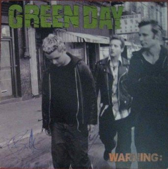 Green Day Warning Signed by all 3 Album Certified Authentic GA