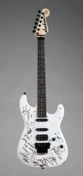 IRON MAIDEN SIGNED GUITAR