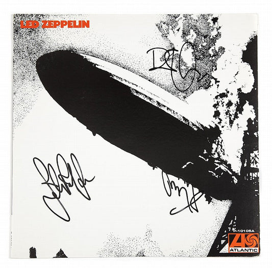 Led Zeppelin Signed Album Plant Page Jones