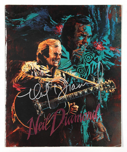 Neil Diamond Signed Souvenir Book