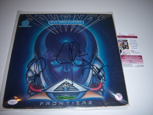 JOURNEY FRONTIER 3SIGS JSA/COA SIGNED LP RECORD ALBUM