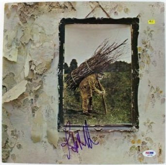 John Paul Jones Led Zeppelin Signed Album Cover W/ Vinyl Psa/dna #q45785