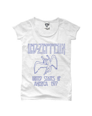 LED ZEPP 77 LADIES CREW TEE