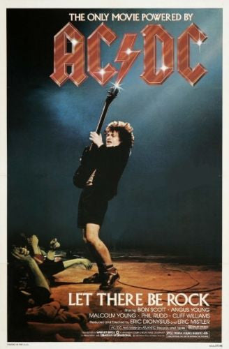 LET THERE BE ROCK - 1982 - Original 27x41 Movie Poster - AC/DC - RONALD SCOTT