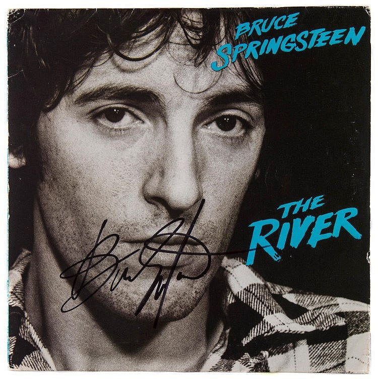 Signed 12" Vinyl Bruce Springsteen`s classic 1980 double album The River