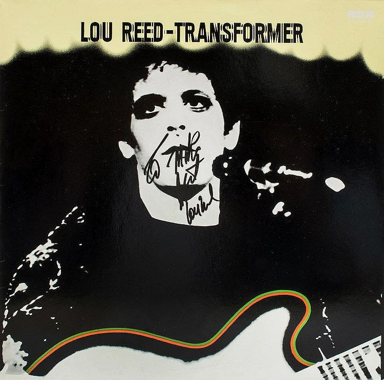 Signed 12" vinyl copy of Lou Reed's landmark Transformer album
