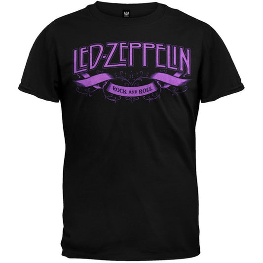 Led Zeppelin - Rock N Roll Banner T-Shirt