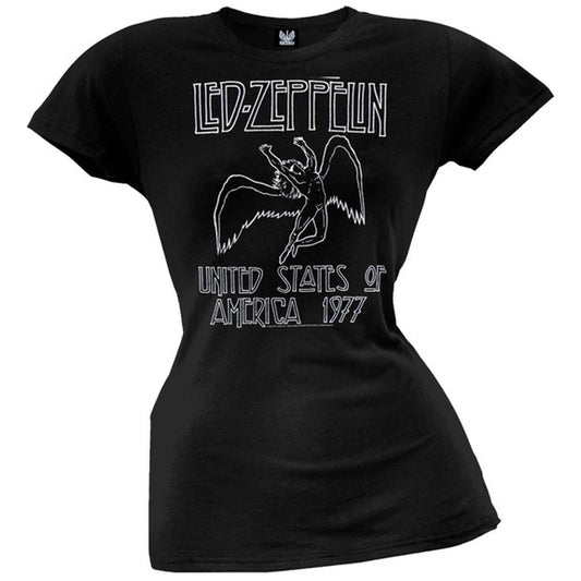 Led Zeppelin - US 77 Juniors T-Shirt