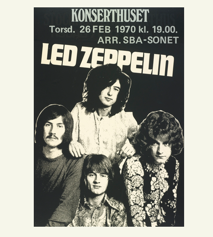 Led Zeppelin 72 THE KONSERTHUSET 1970
