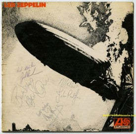 Led Zeppelin I Album Autographed by All Four