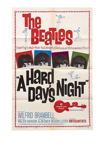Lot 1102: The Beatles "A Hard Day's Night" Movie Poster