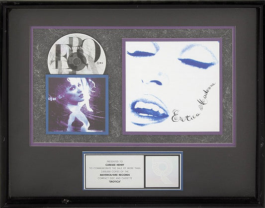 MADONNA "PLATINUM" RECORD AWARD