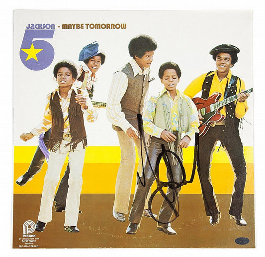 Lot 1417: MICHAEL JACKSON SIGNED MAYBE TOMORROW ALBUM SLEEVE