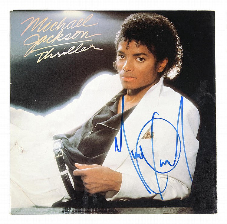 MICHAEL JACKSON SIGNED THRILLER ALBUM
