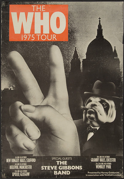 the who 1975 tour poster