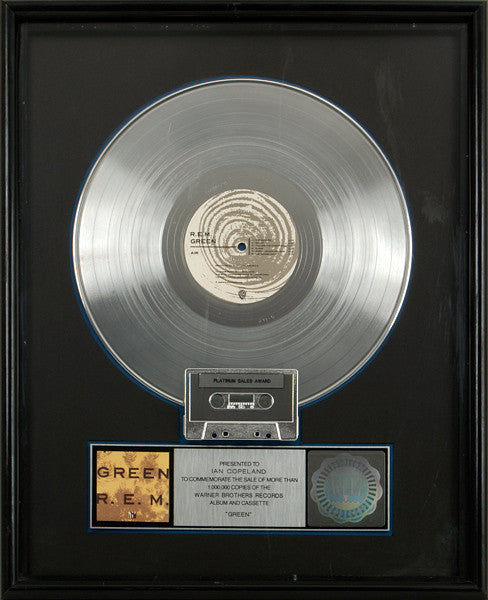 REM "Green" RIAA Platinum Record Award