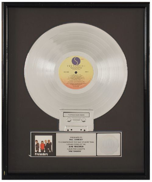 The Pretenders Platinum RIAA Award