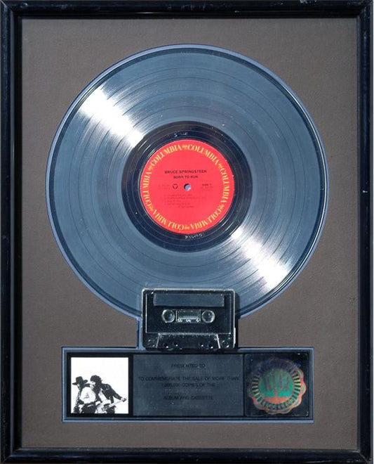 Presented to Bruce Springsteen "Born To Run" Platinum Record
