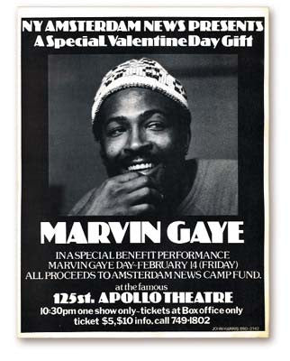 Lot 448: 1975 Marvin Gaye Handbill (8.5x11")