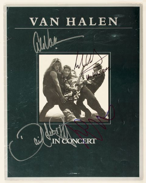 Van Halen Signed Tour Program