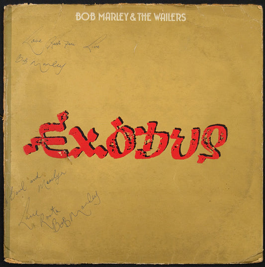 Bob Marley Twice Signed and Inscribed "Exodus" Album