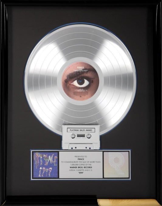 PRINCE "PLATINUM" RECORD AWARD FOR 1999