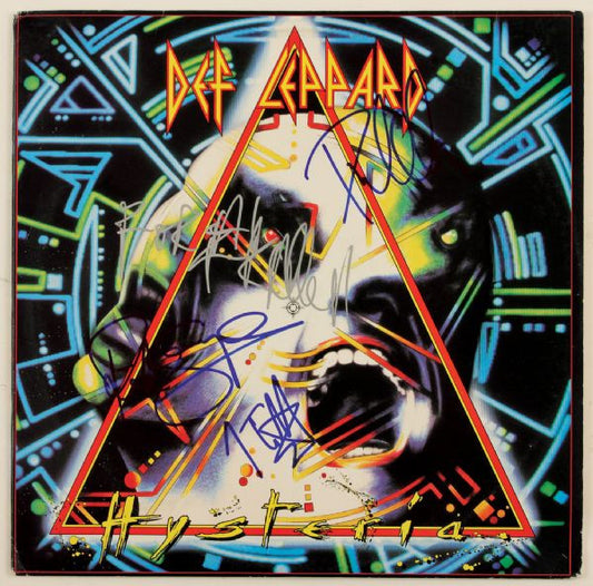 Def Leppard Signed "Hysteria" Album