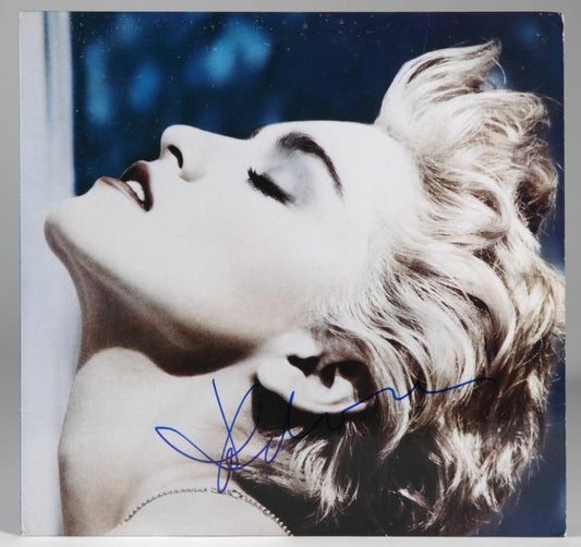 Lot 578: MADONNA SIGNED TRUE BLUE ALBUM
