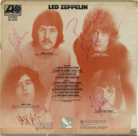 Lot 59: Led Zeppelin Signed Album