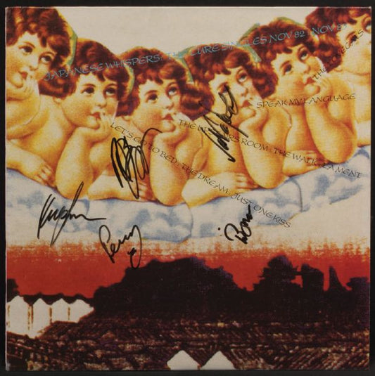 The Cure Signed "Japanese Whispers" Album Cover
