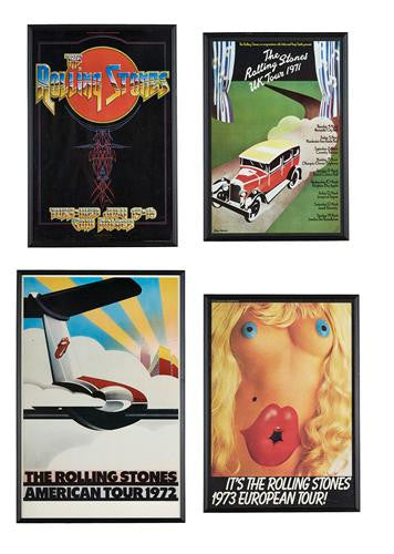 Lot 974: 1971, 1972, 1973 & 1975 Rolling Stones Tour Poster Collection (4)