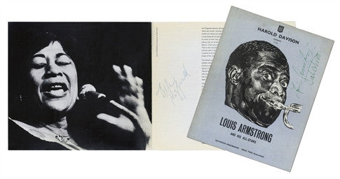 Louis Armstrong And Ella Fitzgerald Souvenir Concert Programmes 1959/1963