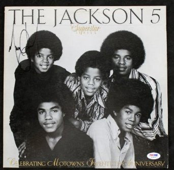 MICHAEL JACKSON THE JACKSON 5 SIGNED ALBUM COVER W/ VINYL PSA/DNA #S04537