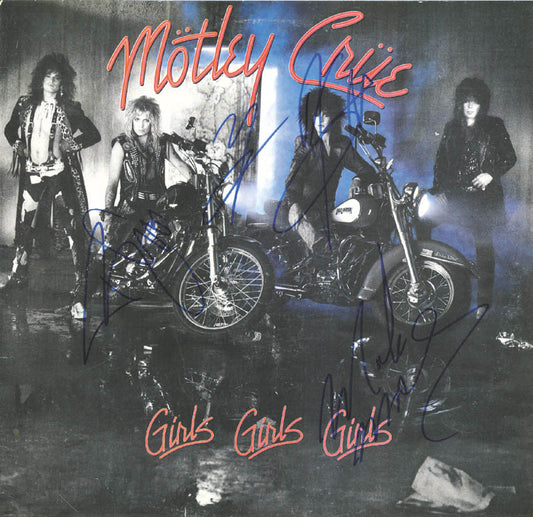 CRÜE SIGNED "GIRLS GIRLS GIRLS" ALBUM