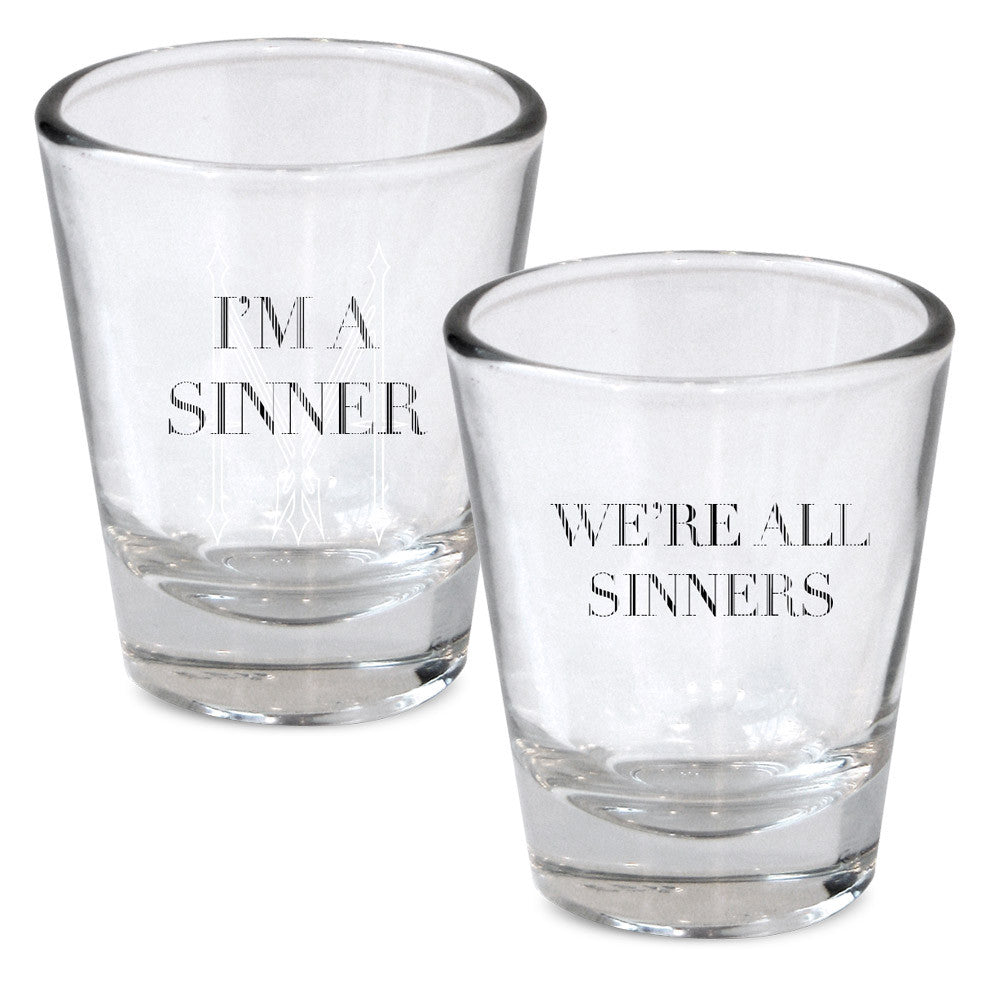 Madonna I'm a Sinner Shot Glass