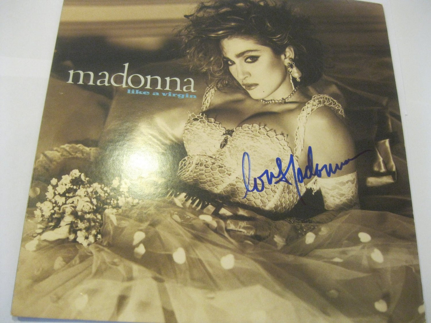 Madonna Like A Virgin Signed Autographed Vinyl Record Album COA
