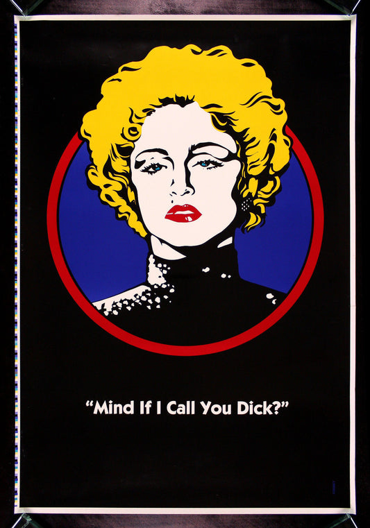 Mind If I Call You DICK TRACY MADONNA RECALLED MOVIE POSTER 1990 PRINTER'S PROOF