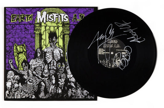 Misfits - Punk Rock Legends - "Earth A.D." Record Autographed by 4