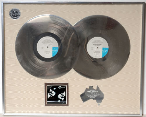 Mystery Girl Rare official 1989 Australian ARIA certified DOUBLE PLATINUM LP award