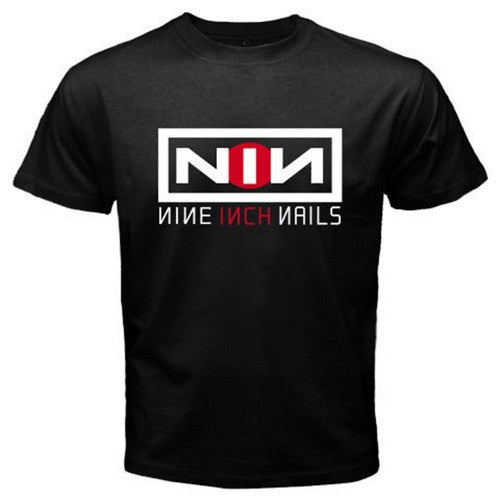 NIN NINE INCH NAILS Rock Band Tour Logo Men's Black T-Shirt Size S-3XL
