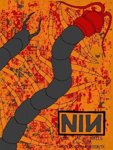 Nine Inch Nails Silkscreen Poster NIN S/N