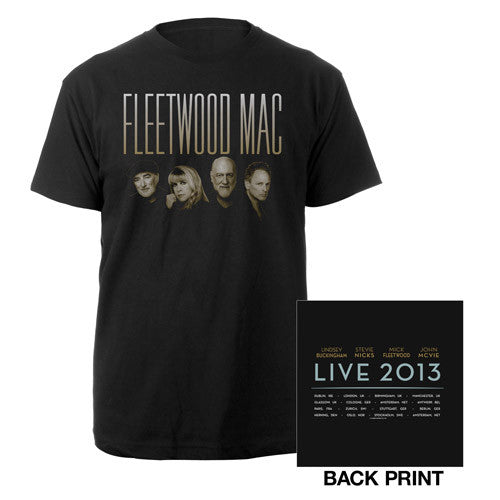 Official Fleetwood Mac Live 2013 European Tour Tee