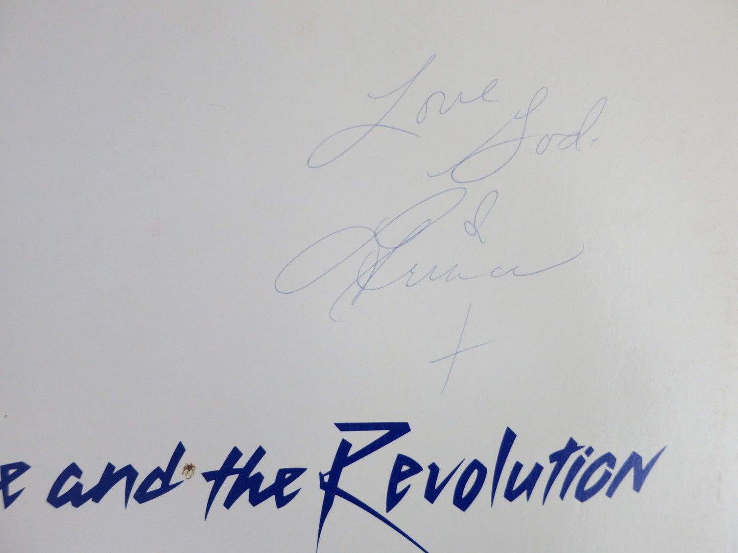 PRINCE SIGNED LP RECORD RARE + ROGER EPPERSON COA PROOF! THE REVOLUTION ALBUM